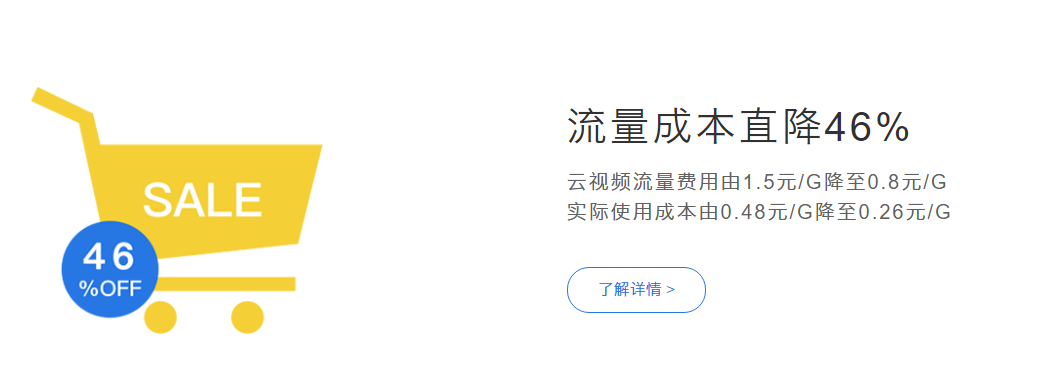 流量成本,就直降46% 流量成本,就直降46%